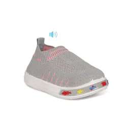 Lil Lollipop Kids Textured Round Toe Slip-On Sneakers image 1