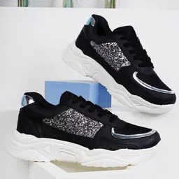 Carlton London sports Women Embellished Lightweight Sneakers-image-20