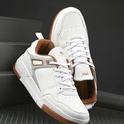 HRX by Hrithik Roshan Men White Round Toe Memory Foam Lightweight Sneakers-picture-41