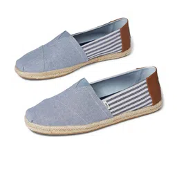 TOMS Men Navy Blue Striped Alpargata Rope Espadrilles image 1