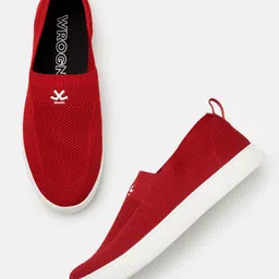 WROGN Men Woven Design Textile Slip-On Sneakers image 5