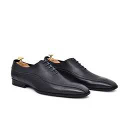 GRIFFIN Men Navy Blue Formal Oxfords image 5