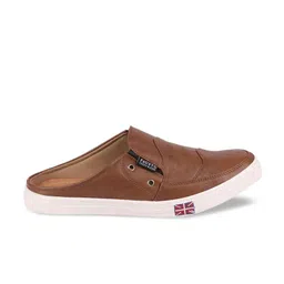 FAUSTO Men Beige PU Slip-On Sneakers image 4