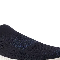 North Star Men Navy Blue Woven Design Slip-On Sneakers image 3