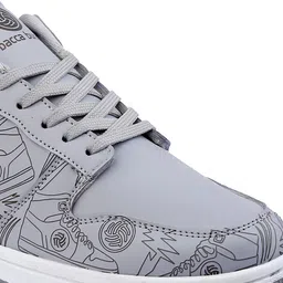bacca bucci Men Grey Printed PU Sneakers image 5