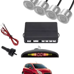 autofetch Universal 4 Silver Reverse Parking Sensor-AF25A685 Universal 4 Silver Reverse Parking Sensor-AF25A685 Parking Sensor image 1