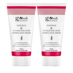 Globus naturals Set Of 2 Glycolic & 1% Salicylic Acid Herbal Face Cream - 50gm each-picture-42