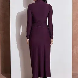 drape and dazzle Women Bodycon Red Below Knee Dress image 2