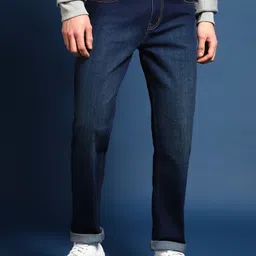 Mast & Harbour Men Jean Slim Fit Light Fade Stretchable Jeans image 2