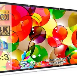 Savsol Eyelet Foldable projector Screen 7 ft. (W) x 5 ft. (H) 100" Inch Diagonal Design 04 Projector Screen (Width 213 cm x 152 cm Height)-picture-19
