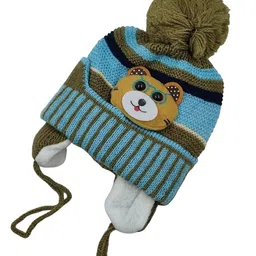 Zacharias Kids Self Design Wool Beanie image 3