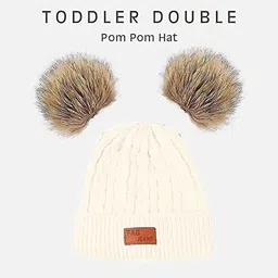 EL REGALO Kids Self Design Woollen Beanie With Neck Warmer image 3