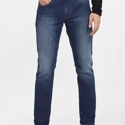 Jack & Jones Men Blue Slim Fit Low-Rise Light Fade Jeans image 1