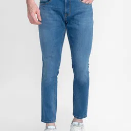 SPYKAR Men Blue Slim Fit Light Fade Jeans image 1