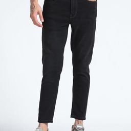 Flying Machine Men Black Skinny Fit Stretchable Jeans-picture-2