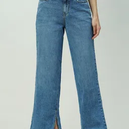 Kraus Jeans Women Wide Leg Clean Look Light Fade Jeans-image-16