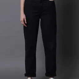 High Star Women Dad Fit Mid-Rise Clean Look Stretchable Jeans-picture-19