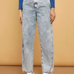 Wrangler Women Wide Leg Clean Look High-Rise Heavy Fade Cotton Jeans-picture-45