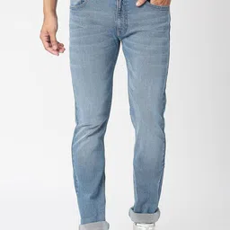 Pepe Jeans Men Blue Slim Fit Low Distress Heavy Fade Jeans-picture-35