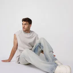FREAKINS Men Straight Fit High-Rise Low Distress Heavy Fade Jeans-image-71