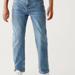 Marks & Spencer Boys Mid Rise Clean Look Heavy Fade Jeans image 1