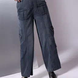 Freehand by The Indian Garage Co Women Flared High-Rise Clean Look Jeans-picture-30