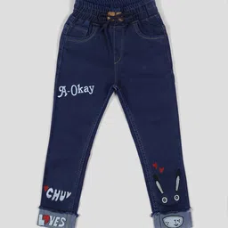 A-Okay Girls Slim Fit High-Rise Cuffed Hem Jeans-picture-17