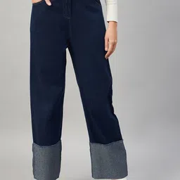 Orchid Blues Women Flared High-Rise Jeans-image-99