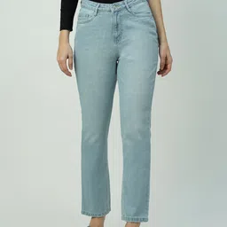 Kraus Jeans Women Straight Fit High-Rise Stretchable Jeans-picture-36