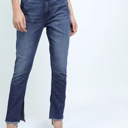 Tokyo Talkies Women Blue Flared Light Fade Cotton Jeans-picture-24