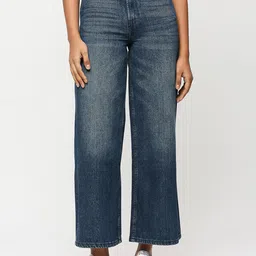 Pepe Jeans Women Wide Leg High-Rise Whiskers and Chevrons Stretchable Jeans-image-97