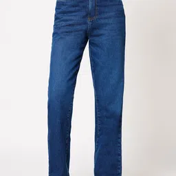 Kraus Jeans Women Relaxed Fit High-Rise Light Fade Pure Cotton Jeans-picture-14