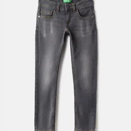 United Colors of Benetton Boys Mid-Rise Slim Fit Light Fade Jeans-picture-18