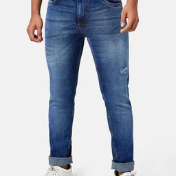 Coolsters by Pantaloons Boys Low Distress Tapered Fit Light Fade Jeans image 1