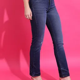 Tokyo Talkies Women Straight Fit Clean Look Light Fade Stretchable Jeans-picture-28