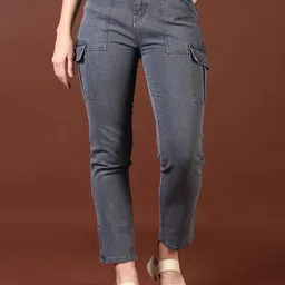V-Mart Women Cotton Light Fade Jeans-image-44