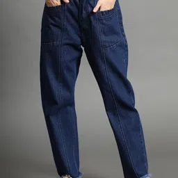 AngelFab Women Jean Straight Fit High-Rise Cotton Jeans-image-65