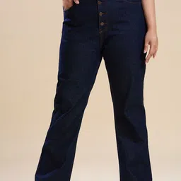 Turning Blue Women Bootcut High-Rise Low Distress Jeans-image-78