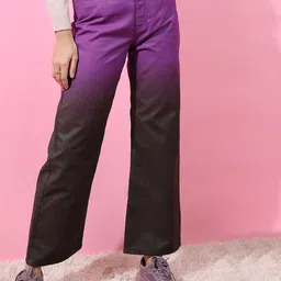 Tokyo Talkies Women Purple Cotton Jeans-image-71