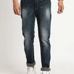 Turtle Men Narrow Tapered Fit Heavy Fade Stretchable Jeans-picture-14