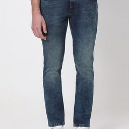 Mufti Men Slim Fit Heavy Fade Clean Look Stretchable Jeans-picture-19