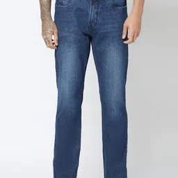 Blue Buddha Men Slim Fit Light Fade Stretchable Cotton Jeans-picture-44