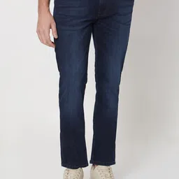 Mufti Men Straight Fit Light Fade Clean Look Whiskers & Chevrons Stretchable Jeans-picture-35