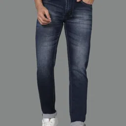 RJ Denim Men Slim Fit Heavy Fade Stretchable Jeans image 1