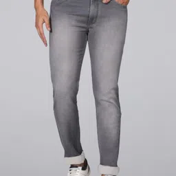 RJ Denim Men Slim Fit Heavy Fade Stretchable Jeans image 1