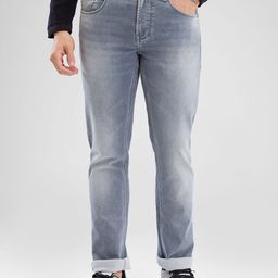 SPYKAR Men Slim Fit Low-Rise Clean Look Heavy Fade Stretchable Jeans-picture-38