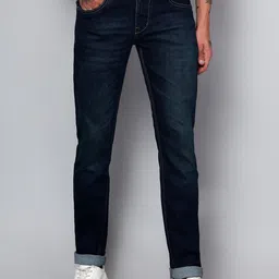 Cantabil Men Comfort Light Fade Clean Look Cotton Stretchable Jeans-picture-32