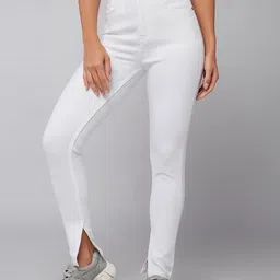 DOLCE CRUDO Women Skinny Fit Clean Look Mid Rise Stretchable Jeans-image-74