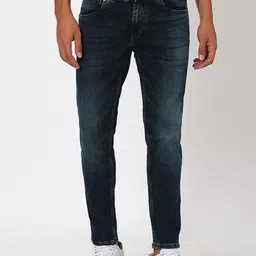Mufti Men Slim Fit Mid-Rise Dark Shade Clean Look Stretchable Jeans-image-61
