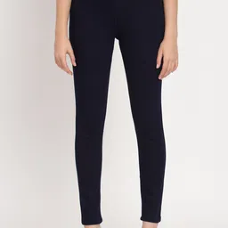 AngelFab Women Jean Skinny Fit Clean Look Cropped Cotton Jeans-image-2